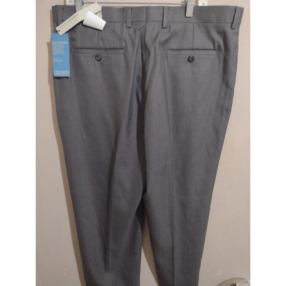 NWT New Perry Ellis Neo-Luxe Hi Twist Luxury Performance Pants 38x30 Gray - Picture 3 of 10